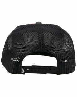 HOOey Men's Maroon & Black Davis Logo Patch Mesh-Back Ball Cap  -Hooey Shop 2000346604 642 P2
