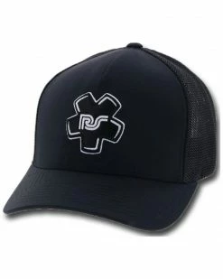 HOOey Men's Black Rocker Steiner Embroiderd Logo Mesh-Back Flex-Fit Ball Cap 11 HOOey Men's Black Rocker Steiner Embroiderd Logo Mesh-Back Flex-Fit Ball Cap -Hooey Shop 2000346606 001 P1 1