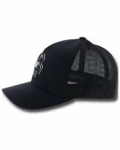 HOOey Men's Black Rocker Steiner Embroiderd Logo Mesh-Back Flex-Fit Ball Cap 9 HOOey Men's Black Rocker Steiner Embroiderd Logo Mesh-Back Flex-Fit Ball Cap -Hooey Shop 2000346606 001 P3