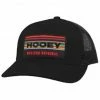 HOOey Men's Black On Black Horizon Logo Patch Mesh-Back Ball Cap  -Hooey Shop 2000346609 001 P1