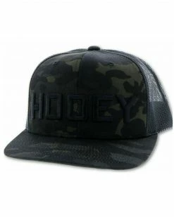 HOOey Men's Camo & Black Pistol Logo Embroidered Mesh-Back Trucker Cap