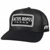 HOOey Men's Black On Block Cactus Ropes Patch Mesh Ball Cap  -Hooey Shop 2000346611 001 P1