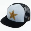 HOOey Men's Grey & Black Dallas Cowboys Star Patch Mesh-Back Ball Cap  -Hooey Shop 2000346612 020 P1