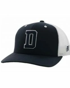 HOOey Men's Navy & White Dallas Cowboys Embroidered Logo Mesh-Back Trucker CapÂ