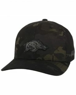 HOOey Men's Camo Arkansas Razorbacks Logo Flex-Fit Ball CapĀ Camouflage