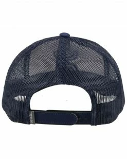 Alternative view of HOOey Men's White & Navy University Of Nevada Embroidered Logo Mesh-Back Trucker Cap 