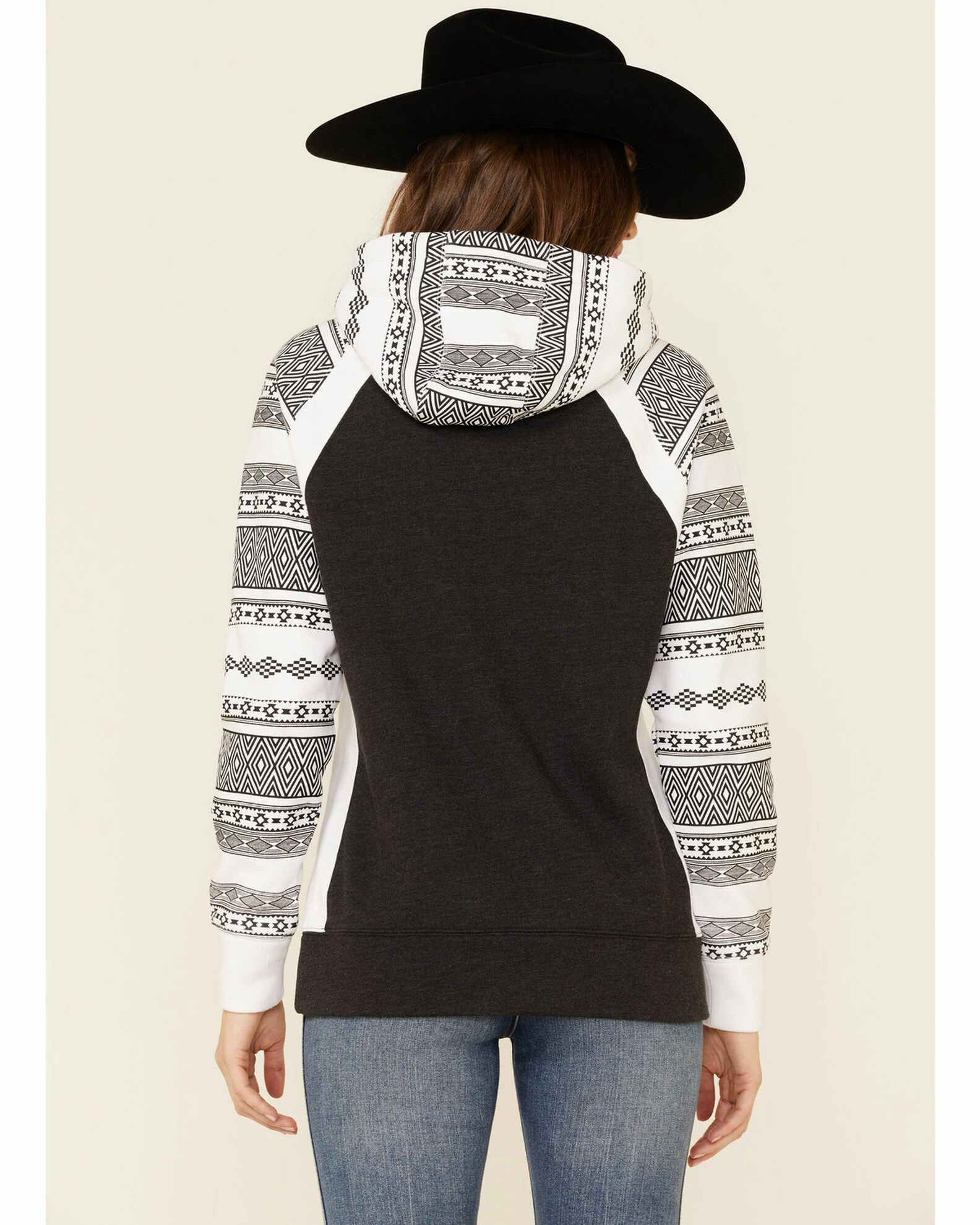 HOOEY Women's Southwestern Contrast Hoodie 6 HOOEY Women's Southwestern Contrast Hoodie - Image 4