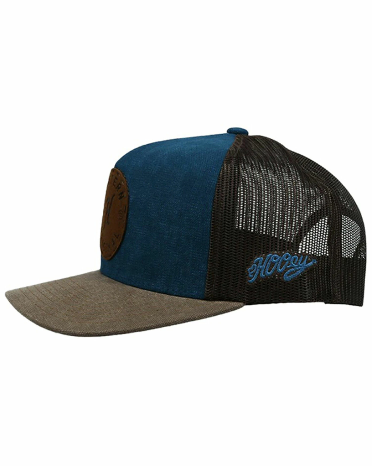 Hooey Men's Spur Logo Patch Mesh Back Trucker Cap Grey 6 Hooey Men's Spur Logo Patch Mesh Back Trucker Cap Grey - Image 4