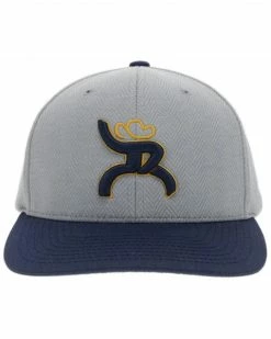 Hooey Men's Hawk Roughy Embroidered Logo Ball Cap Grey -Hooey Shop 2000352594 020 P3
