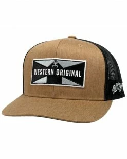 Hooey Men's Holley Embroidered Patch Mesh Back Trucker Cap