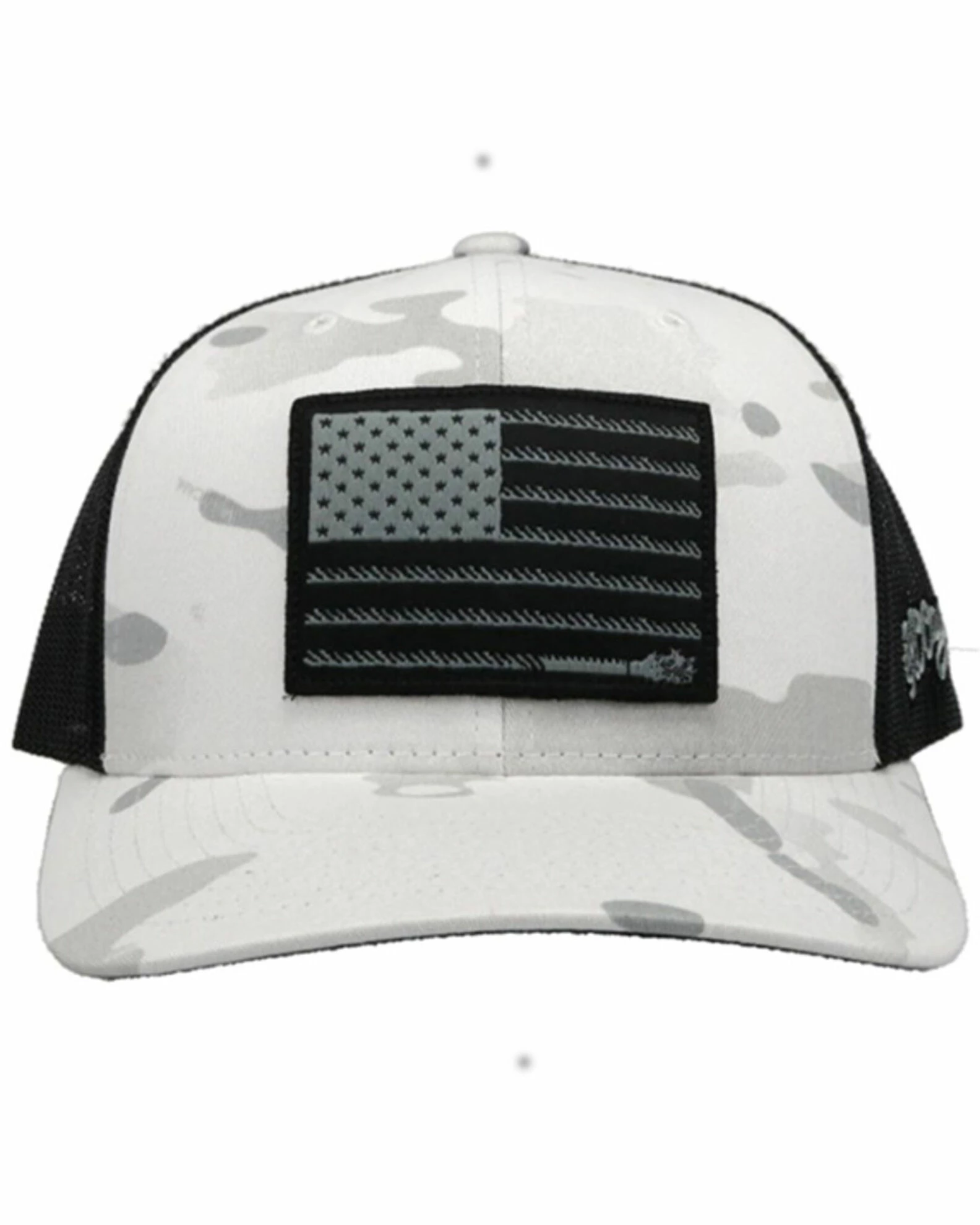 Hooey Men's Liberty Roper Camo Print Mesh Back Trucker Cap White 5 Hooey Men's Liberty Roper Camo Print Mesh Back Trucker Cap White - Image 3