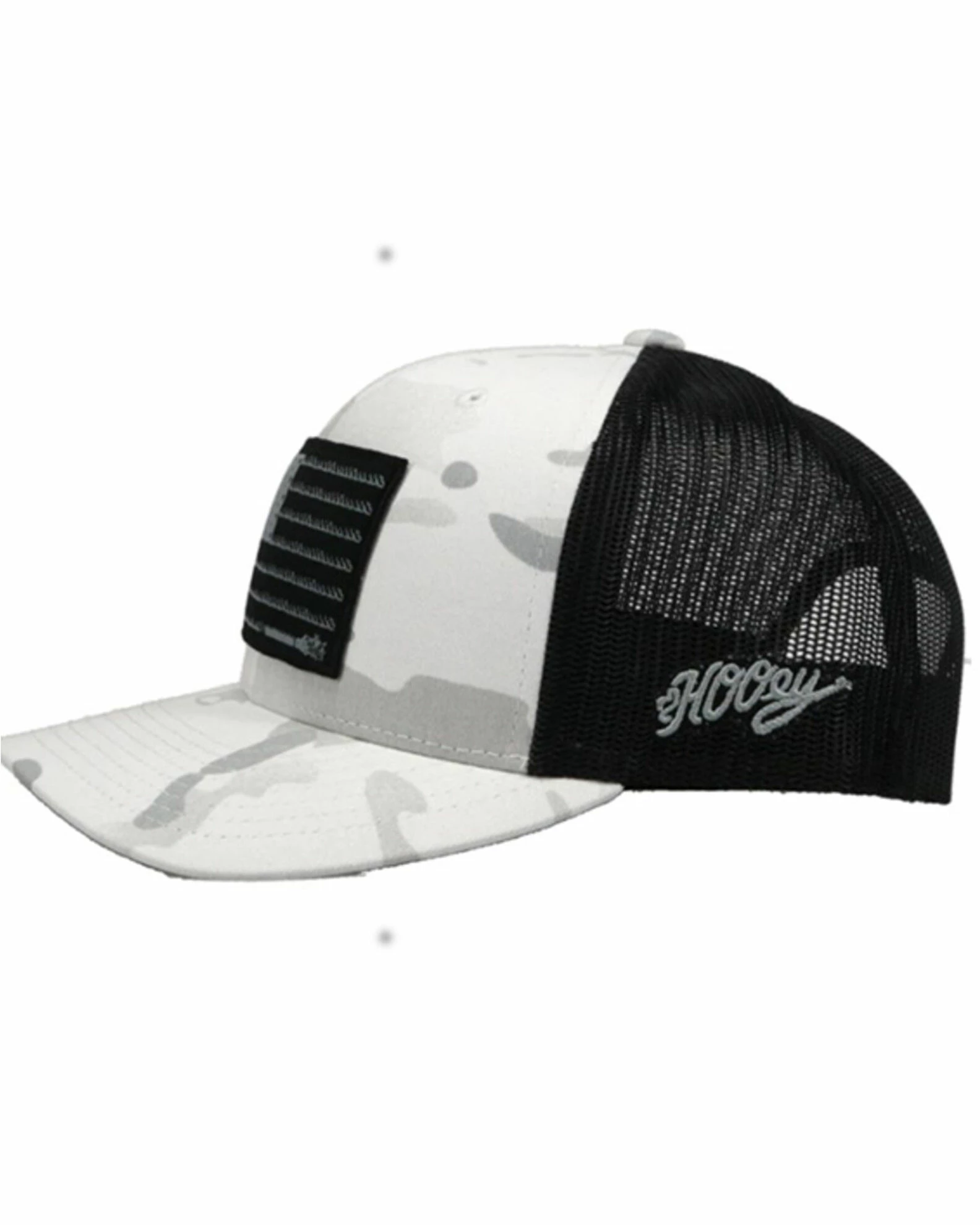 Hooey Men's Liberty Roper Camo Print Mesh Back Trucker Cap White 6 Hooey Men's Liberty Roper Camo Print Mesh Back Trucker Cap White - Image 4