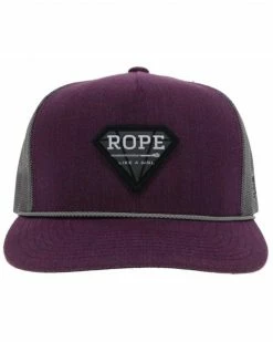 Hooey Women's Rope Like A Girl Patch Mesh Back Trucker Cap Purple -Hooey Shop 2000352600 500 P3