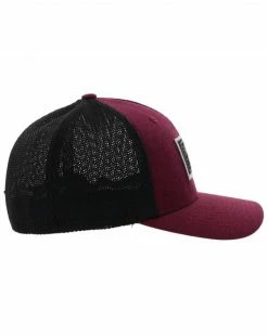 HOOey Men's Purple & Black Doc Logo Patch Mesh-Back Flex-Fit Ball Cap  -Hooey Shop 2000356366 500 P5
