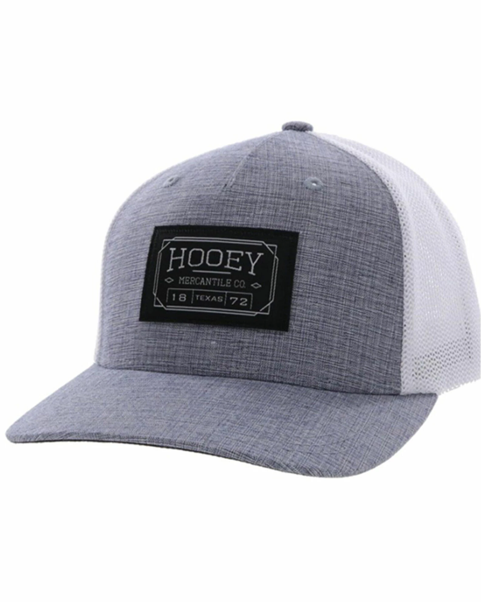 HOOey Men's Black & White Doc Logo Patch Mesh-Back Flex-Fit Ball Cap 3 HOOey Men's Black & White Doc Logo Patch Mesh-Back Flex-Fit Ball Cap