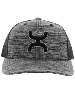 HOOey Men's Sterling Embroidered Logo Mesh Back Trucker Cap  Grey -Hooey Shop 2000356374 020 P3