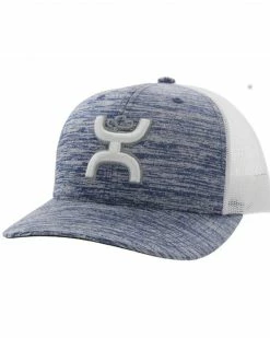 Hooey Men's Sterling Logo Embroidered Mesh Back Trucker Cap Blue