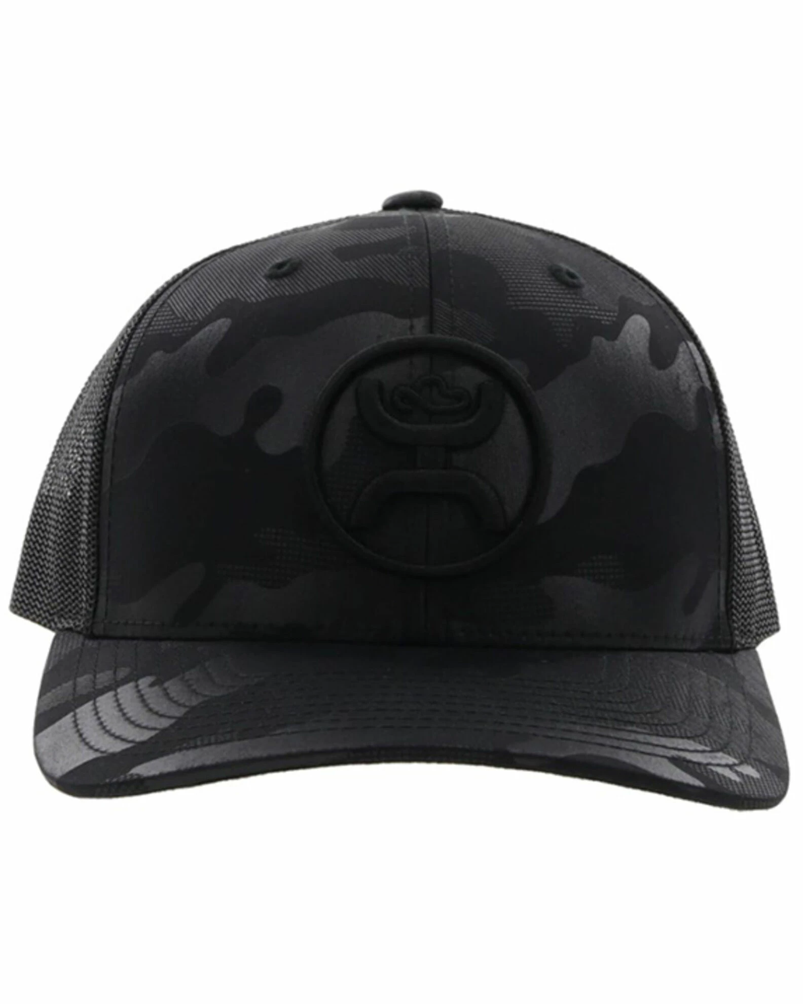 HOOey Men's O Classic Embroidered Logo Mesh-Back Trucker Cap Black 5 HOOey Men's O Classic Embroidered Logo Mesh-Back Trucker Cap Black - Image 3