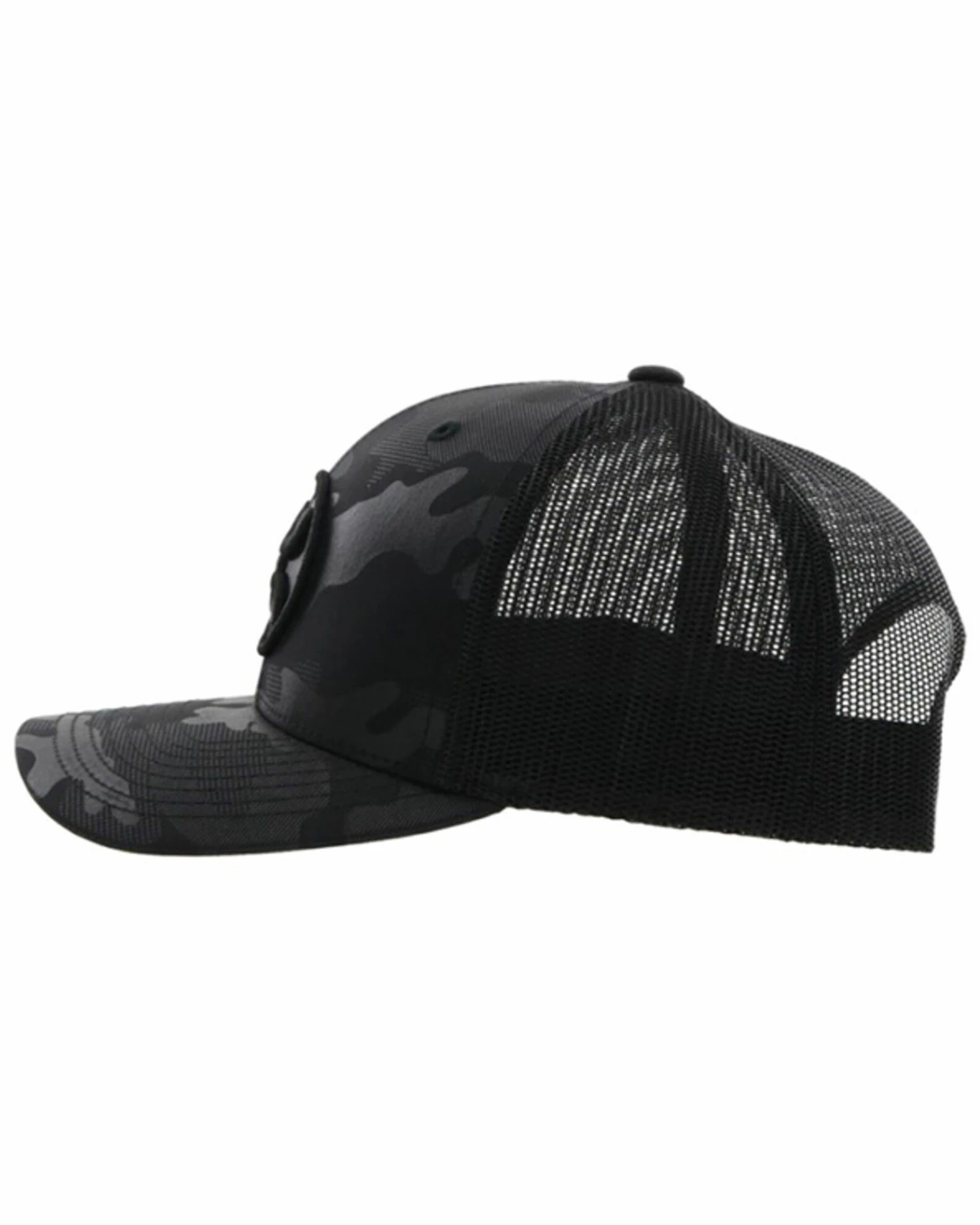 HOOey Men's O Classic Embroidered Logo Mesh-Back Trucker Cap Black 6 HOOey Men's O Classic Embroidered Logo Mesh-Back Trucker Cap Black - Image 4