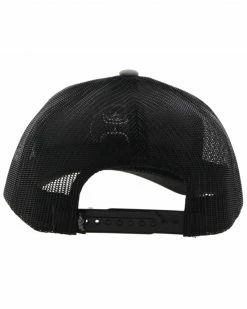 Alternative view of HOOey Men's Grey & Black O Classic Embroidered Logo Mesh-Back Trucker Cap 