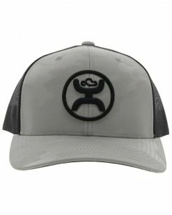 HOOey Men's Grey & Black O Classic Embroidered Logo Mesh-Back Trucker Cap 10 HOOey Men's Grey & Black O Classic Embroidered Logo Mesh-Back Trucker Cap -Hooey Shop 2000356379 020 P3
