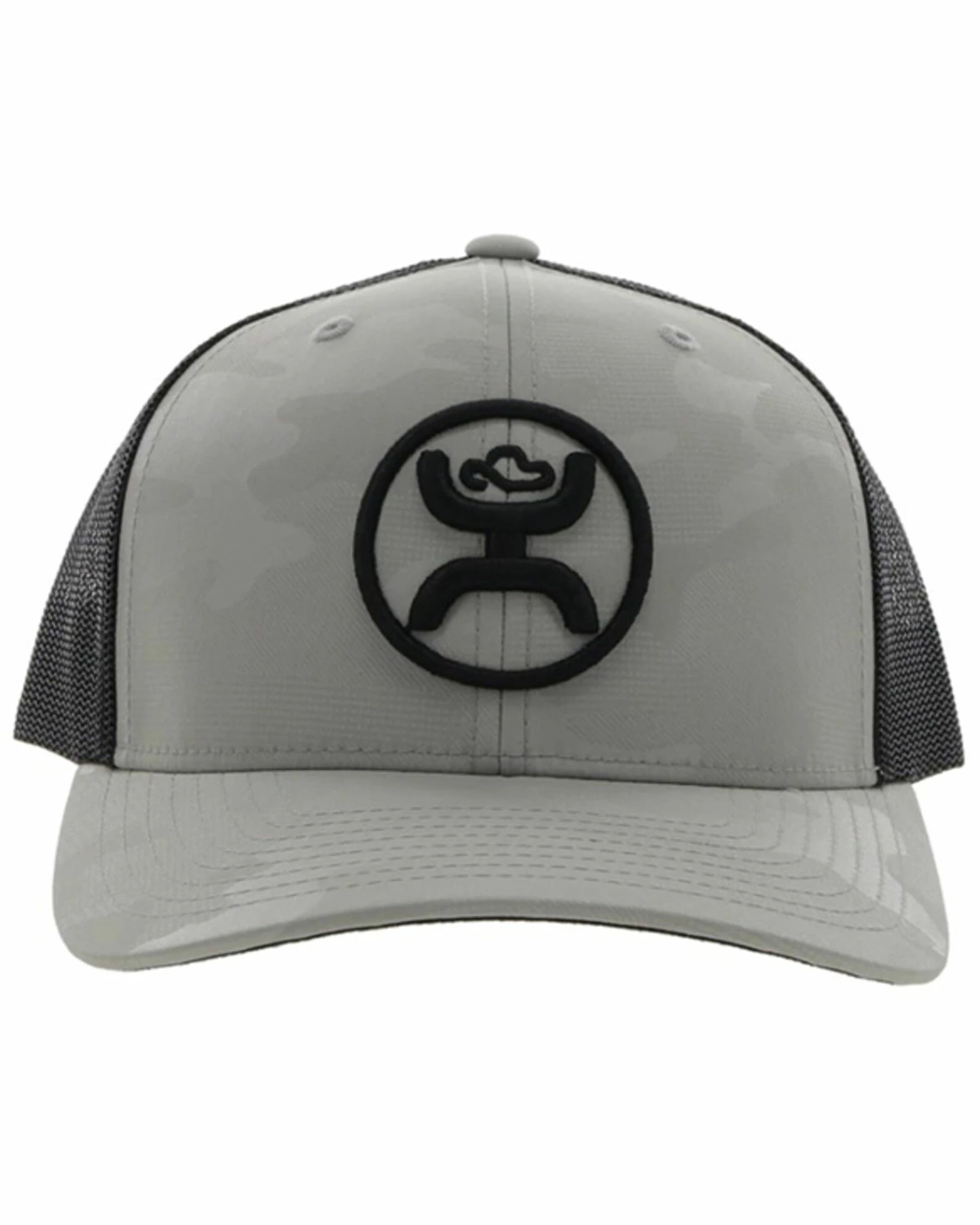 HOOey Men's Grey & Black O Classic Embroidered Logo Mesh-Back Trucker Cap 5 HOOey Men's Grey & Black O Classic Embroidered Logo Mesh-Back Trucker Cap - Image 3