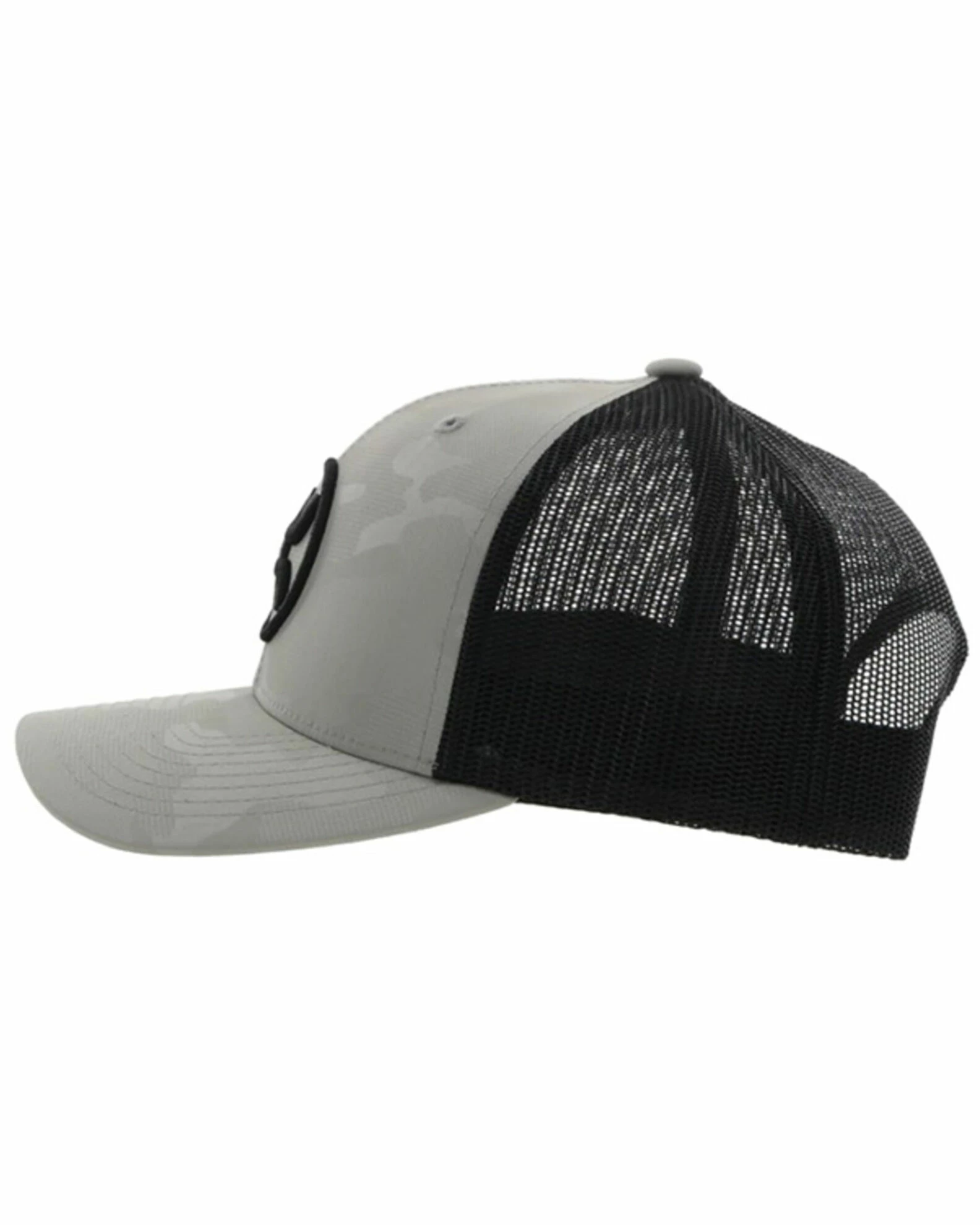 HOOey Men's Grey & Black O Classic Embroidered Logo Mesh-Back Trucker Cap 6 HOOey Men's Grey & Black O Classic Embroidered Logo Mesh-Back Trucker Cap - Image 4