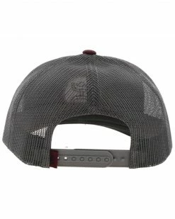 Alternative view of Hooey Men's O Classic Logo Embroidered Mesh Back Trucker Cap Maroon