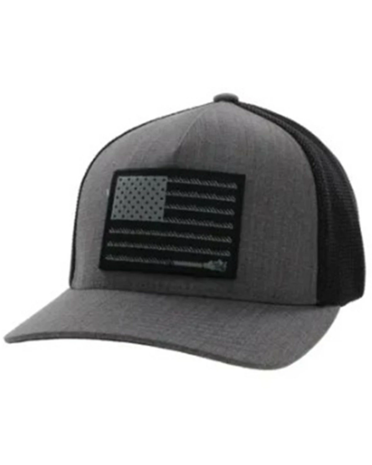 Hooey Men's Liberty Roper Mesh Back Flexfit Trucker Cap Grey 6 Hooey Men's Liberty Roper Mesh Back Flexfit Trucker Cap Grey - Image 4
