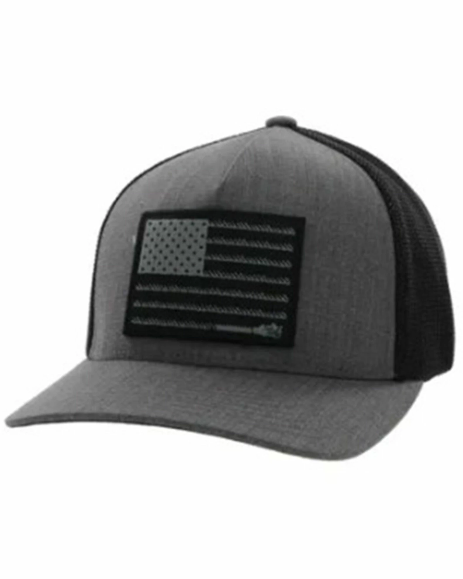 Hooey Men's Liberty Roper Mesh Back Flexfit Trucker Cap Grey 3 Hooey Men's Liberty Roper Mesh Back Flexfit Trucker Cap Grey