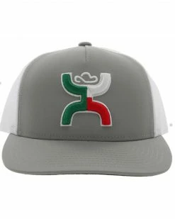 Hooey Men's Boquillas Logo Embroidered Mesh Back Trucker Cap Grey -Hooey Shop 2000356387 020 P3