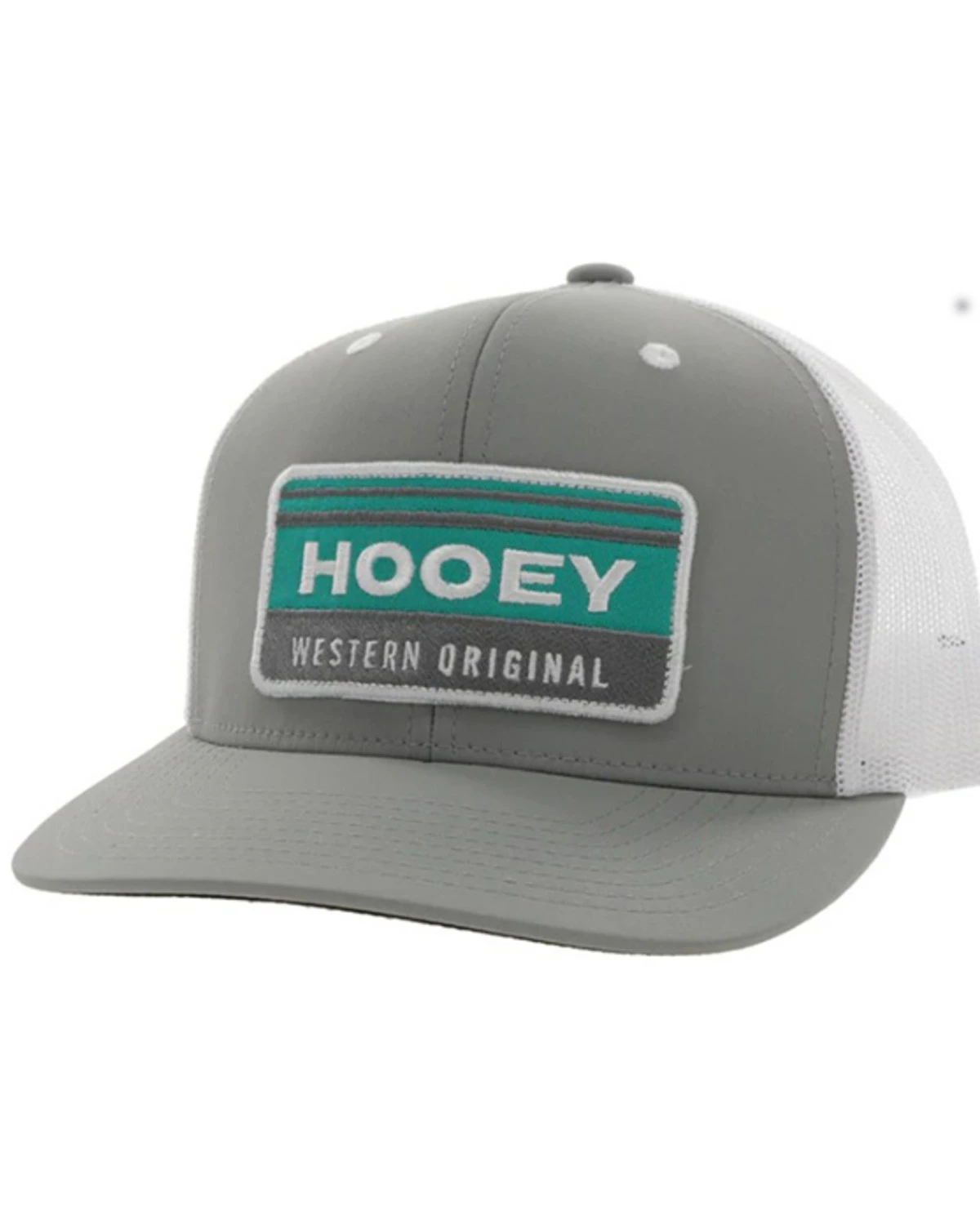 Hooey Men's Horizon Logo Patch Mesh Back Trucker Cap Grey 8 Hooey Men's Horizon Logo Patch Mesh Back Trucker Cap Grey - Image 6