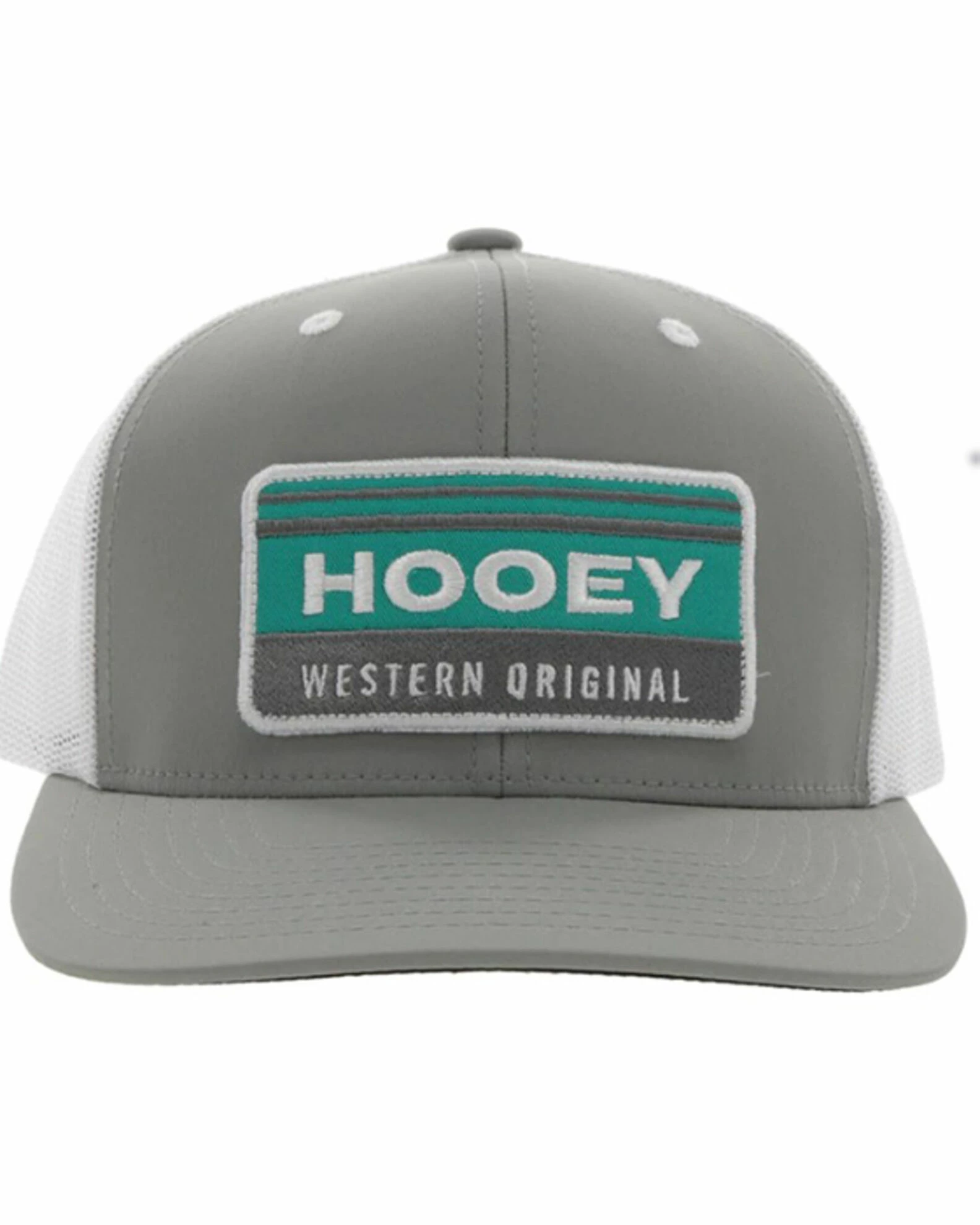 Hooey Men's Horizon Logo Patch Mesh Back Trucker Cap Grey 5 Hooey Men's Horizon Logo Patch Mesh Back Trucker Cap Grey - Image 3