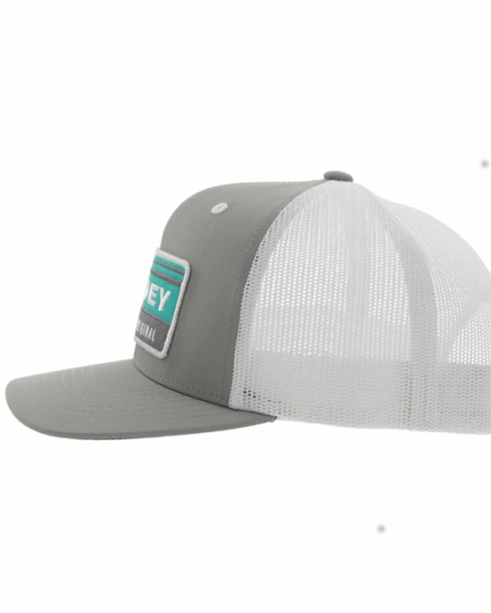 Hooey Men's Horizon Logo Patch Mesh Back Trucker Cap Grey 6 Hooey Men's Horizon Logo Patch Mesh Back Trucker Cap Grey - Image 4