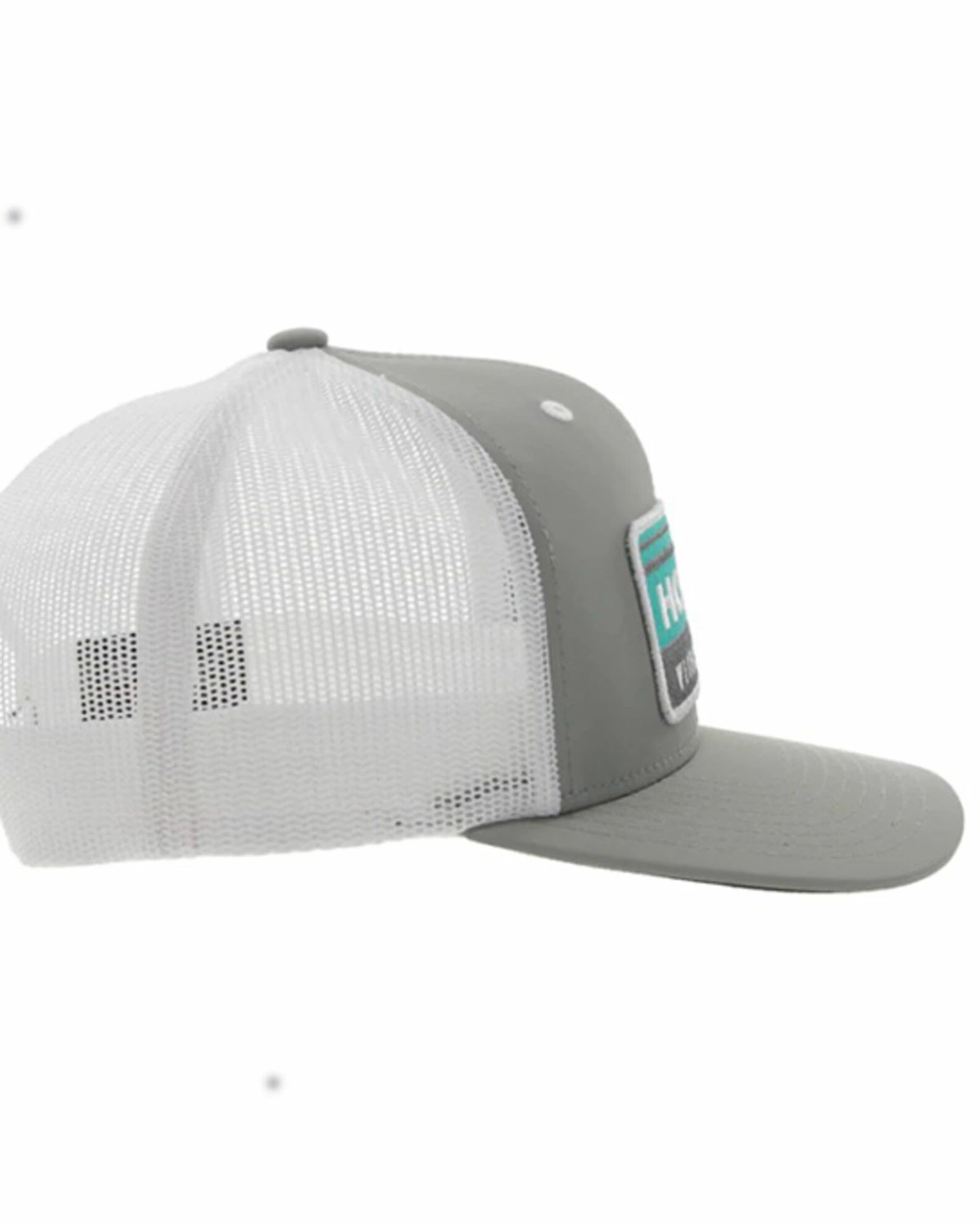 Hooey Men's Horizon Logo Patch Mesh Back Trucker Cap Grey 7 Hooey Men's Horizon Logo Patch Mesh Back Trucker Cap Grey - Image 5