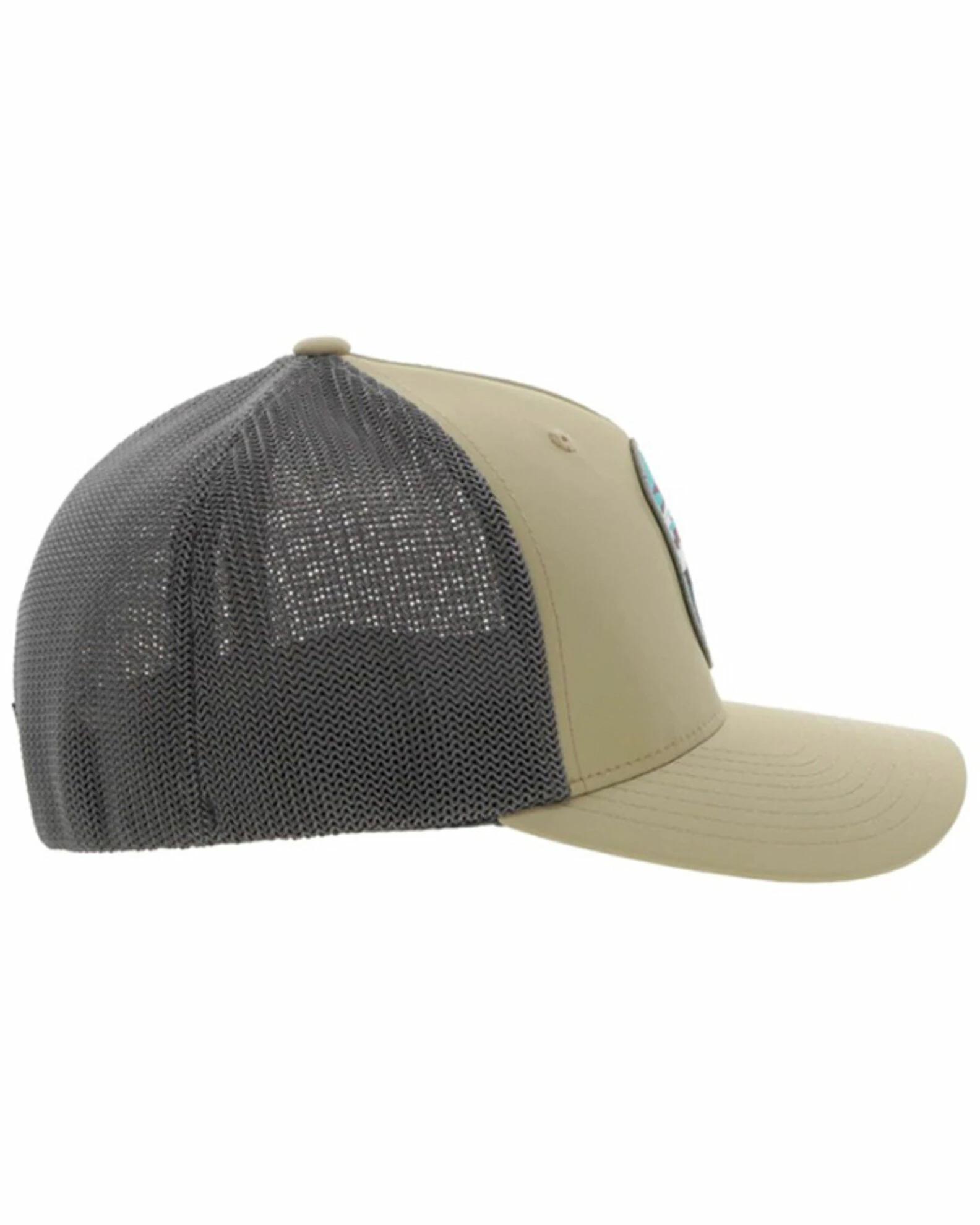Hooey Men's Cheyenne Logo Patch Mesh Back Trucker Cap Tan 7 Hooey Men's Cheyenne Logo Patch Mesh Back Trucker Cap Tan - Image 5