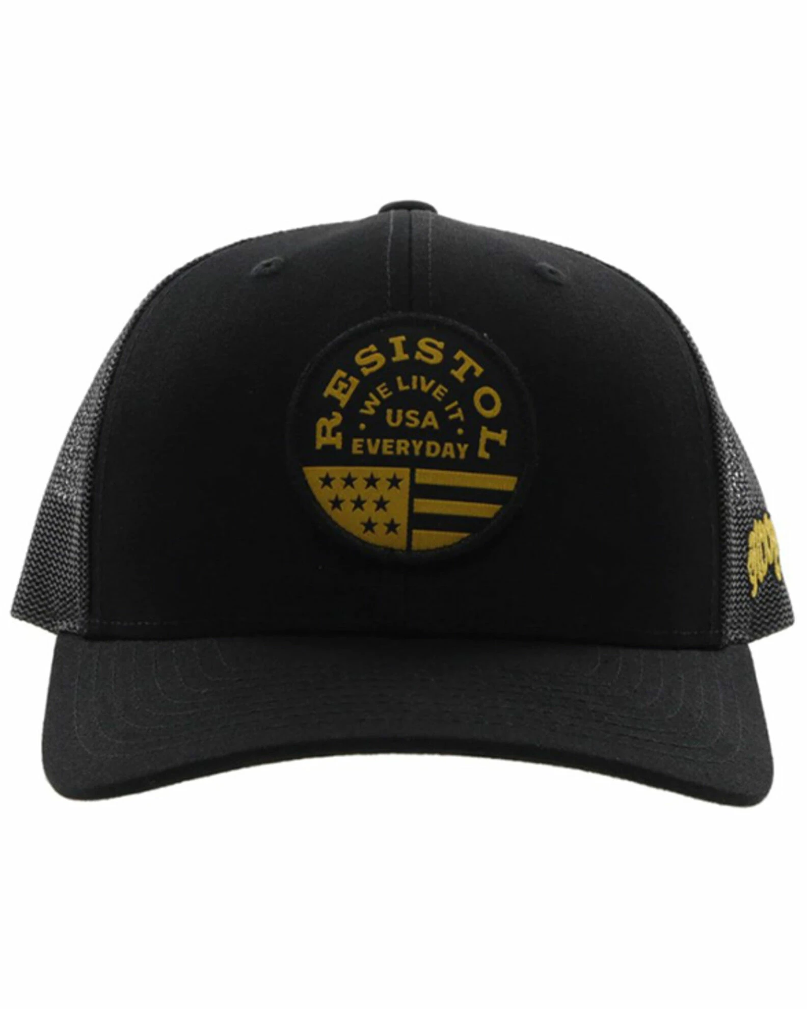 Hooey Men's Resistol Round Patch Mesh Back Trucker Cap 5 Hooey Men's Resistol Round Patch Mesh Back Trucker Cap - Image 3