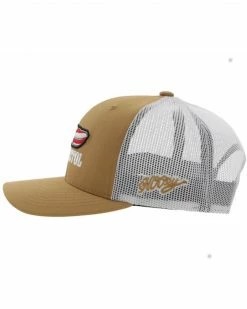 Hooey Men's Resistol Americana Feather Patch Mesh Back Trucker Cap Tan -Hooey Shop 2000356403 280 P4
