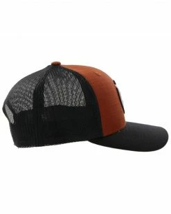 Hooey Men's Strap Roughy Embroidered Logo Mesh Back Trucker Cap Orange -Hooey Shop 2000356404 800 P5
