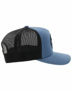 Hooey Men's Strap Roughy Embroidered Logo Mesh Back Trucker Cap Indigo -Hooey Shop 2000356405 402 P5