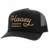 Hooey Men's Embroidered Logo Script Mesh Back Ball Cap Black -Hooey Shop 2000356410 001 P1