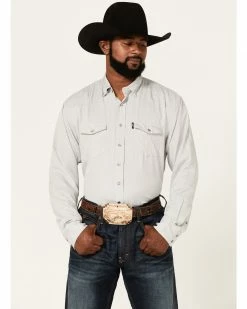 Hooey Men's Sol Long Sleeve Snap Western Shirt Grey