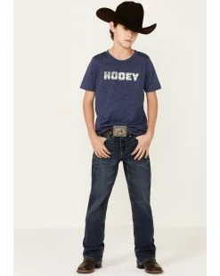 HOOey Boys' Navy Patriot Logo Short Sleeve T-Shirt  -Hooey Shop 2000357322 410 P4