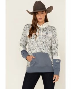 Hooey Women's Ditsy Floral Print Hoodie Cream -Hooey Shop 2000360945 110 P1 1