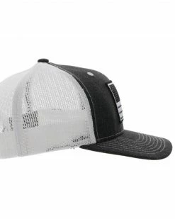 Hooey Kids' Liberty Roper Flag Patch Mesh Back Trucker Cap For Unisex-Kid Black -Hooey Shop 2000361478 001 P5