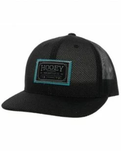 Hooey Kids' Doc Logo Patch Mesh Back Trucker Cap For Unisex-Kid Black