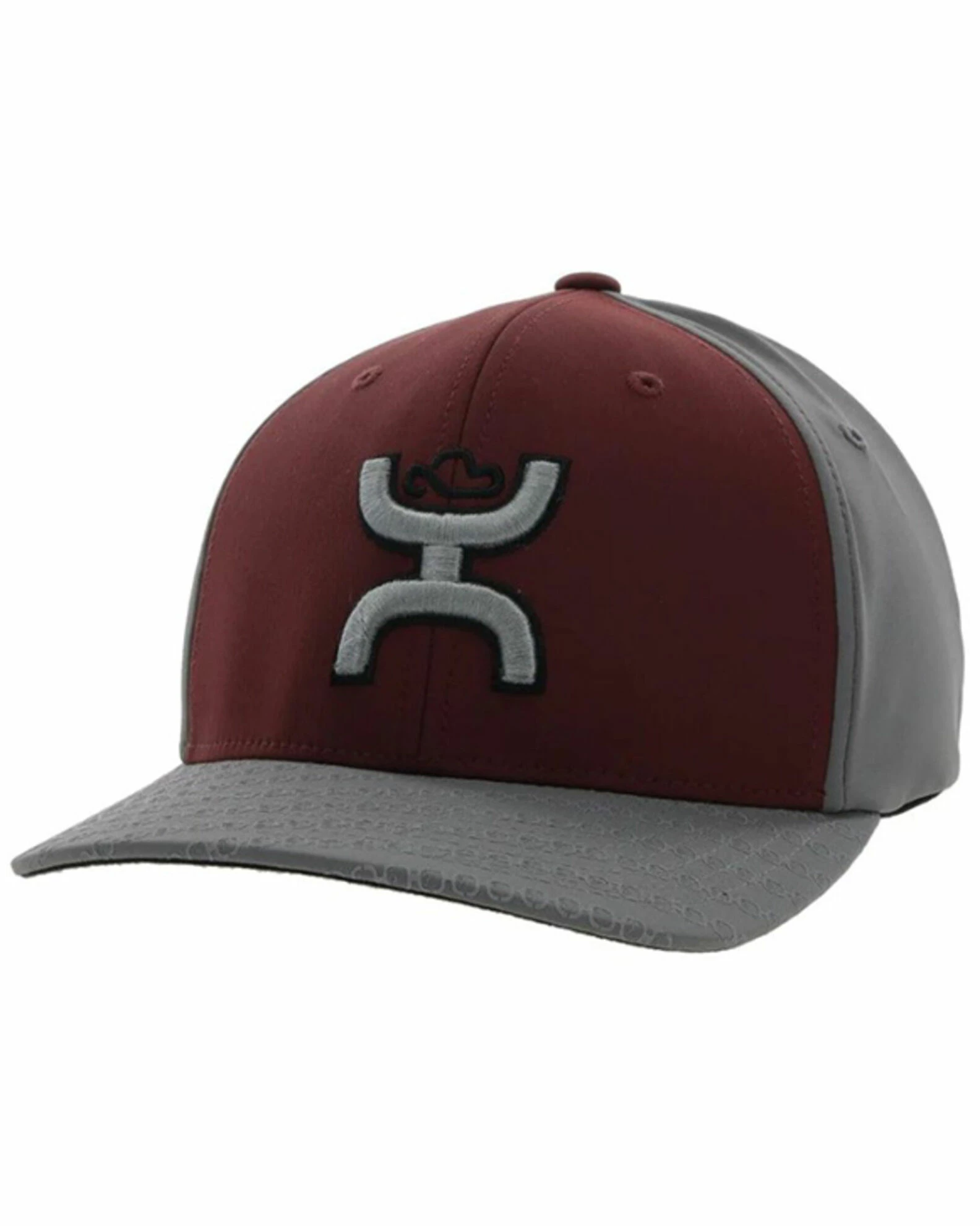 Hooey Kids' Solo III Embroidered Logo Flexfit Cap For Unisex-Kid Burgundy 3 Hooey Kids' Solo III Embroidered Logo Flexfit Cap For Unisex-Kid Burgundy