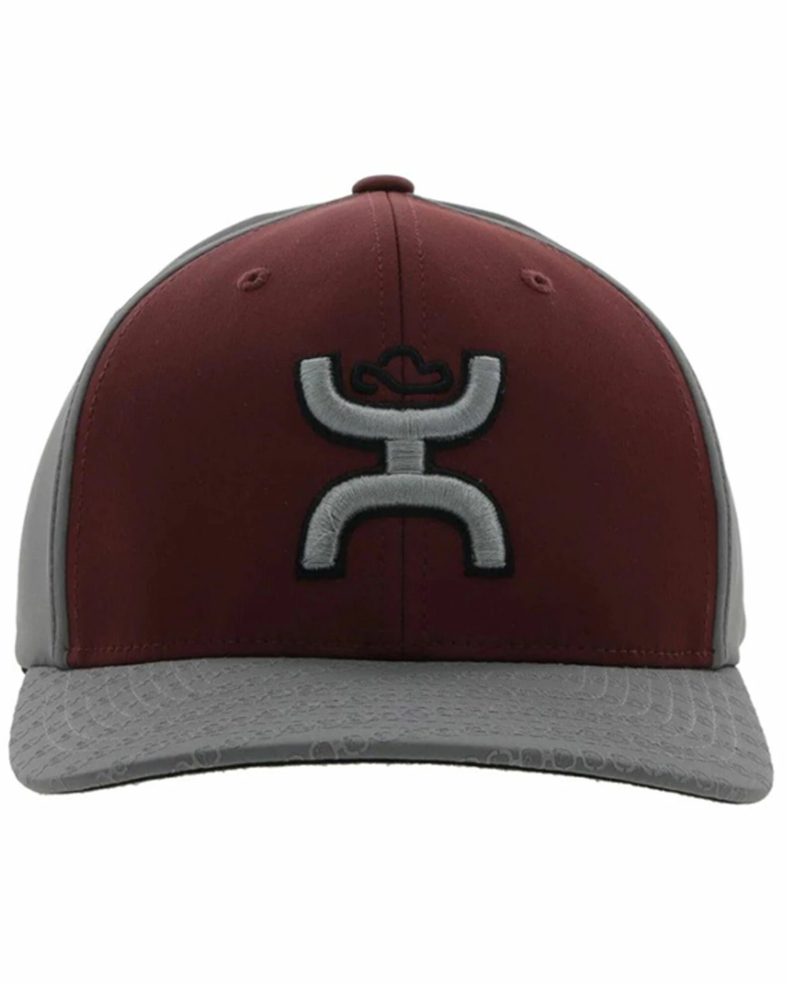 Hooey Kids' Solo III Embroidered Logo Flexfit Cap For Unisex-Kid Burgundy 5 Hooey Kids' Solo III Embroidered Logo Flexfit Cap For Unisex-Kid Burgundy - Image 3