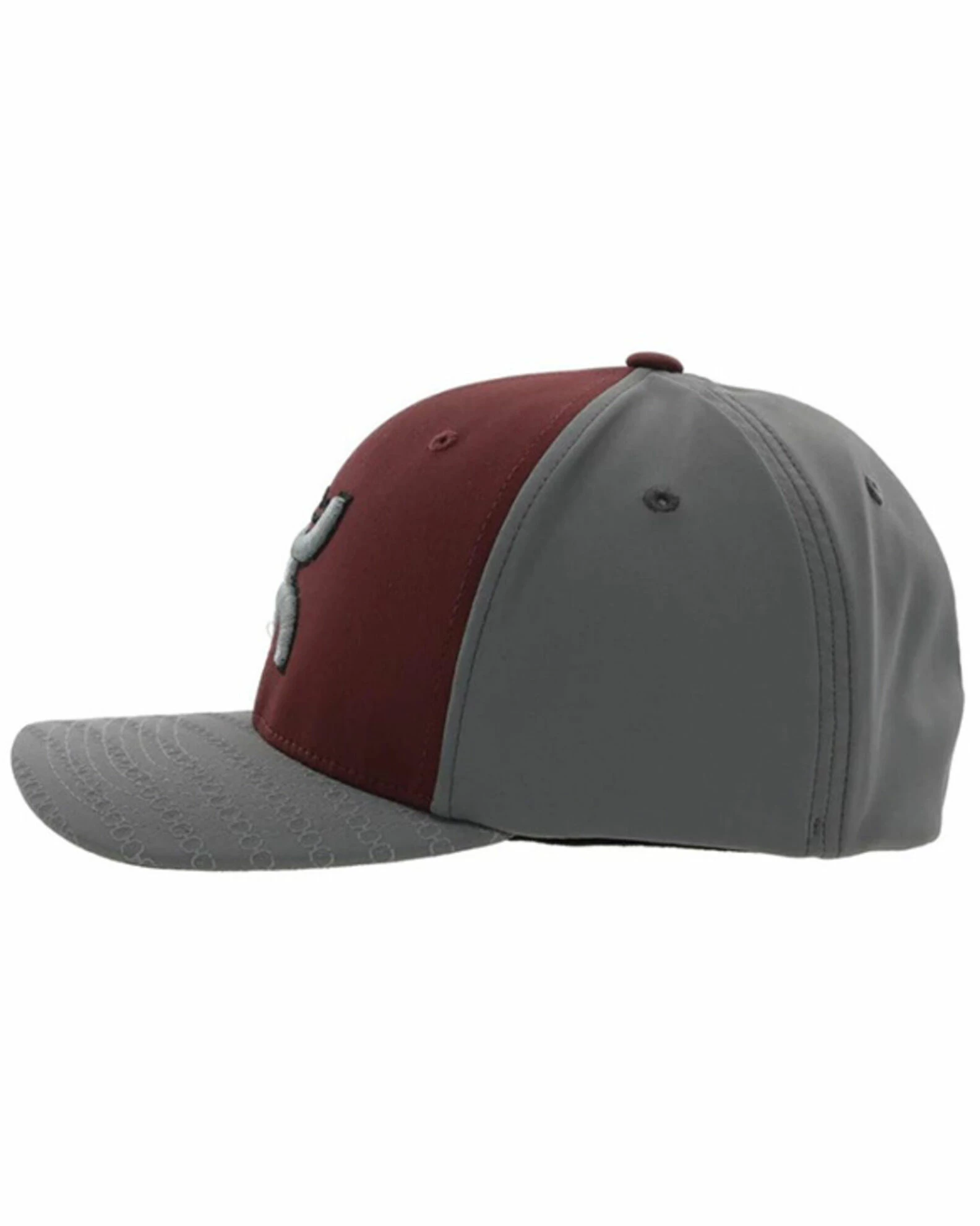 Hooey Kids' Solo III Embroidered Logo Flexfit Cap For Unisex-Kid Burgundy 6 Hooey Kids' Solo III Embroidered Logo Flexfit Cap For Unisex-Kid Burgundy - Image 4