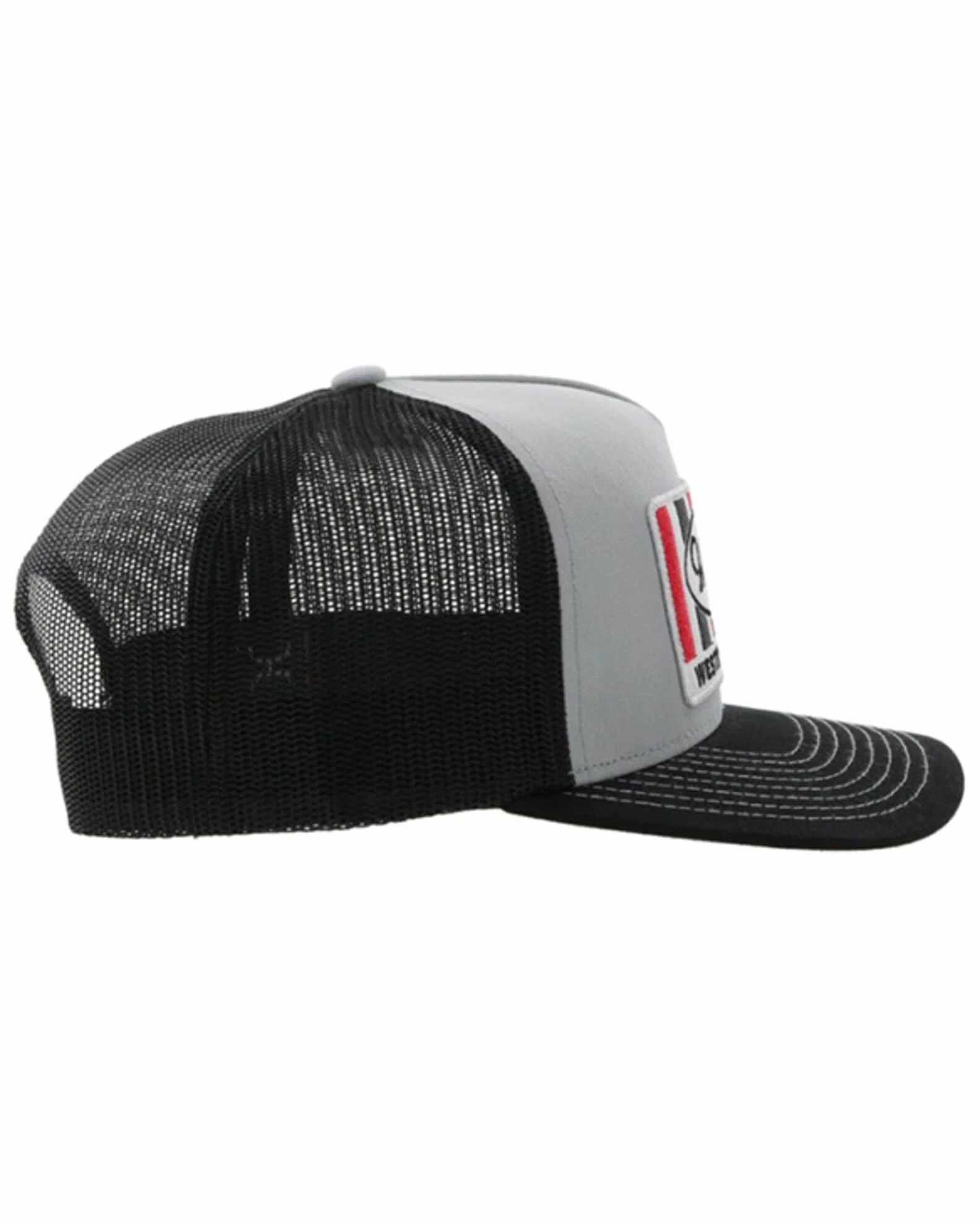 Hooey Men's Sudan Logo Patch Mesh Back Trucker Cap Grey 7 Hooey Men's Sudan Logo Patch Mesh Back Trucker Cap Grey - Image 5